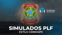 Simulados PLF Pré e Pós Edital + Caderno de Questões de todas as matérias