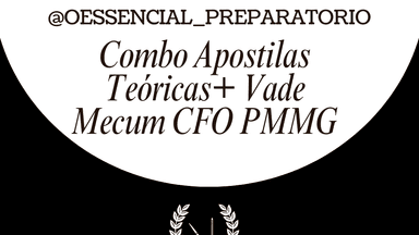 Combo de Apostilas+ Vade Mecum CFO PMMG
