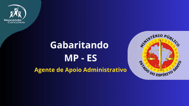 Gabaritando MP ES - Agente de Apoio Administrativo 