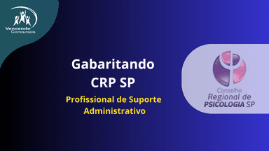 Gabaritando CRP SP - Profissional de Suporte Administrativo 