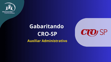 Gabaritando CRO - Auxiliar Administrativo 