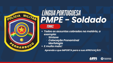 PMPE - Soldado - Língua Portuguesa