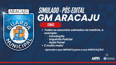 GM Aracaju - Pós-Edital: I Simulado com Gabarito (1 Simulado)