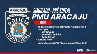PMu Aracaju - Pré-Edital: I Simulado com Gabarito (1 Simulado)